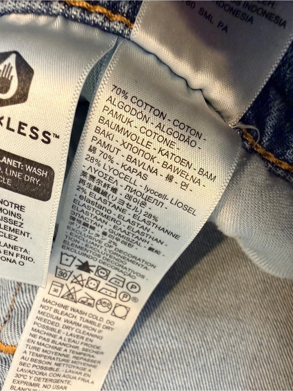 Levi Strauss & Co Blue 514 Straight Denim Jeans Medium Wash Men's 32WX30L Pull O